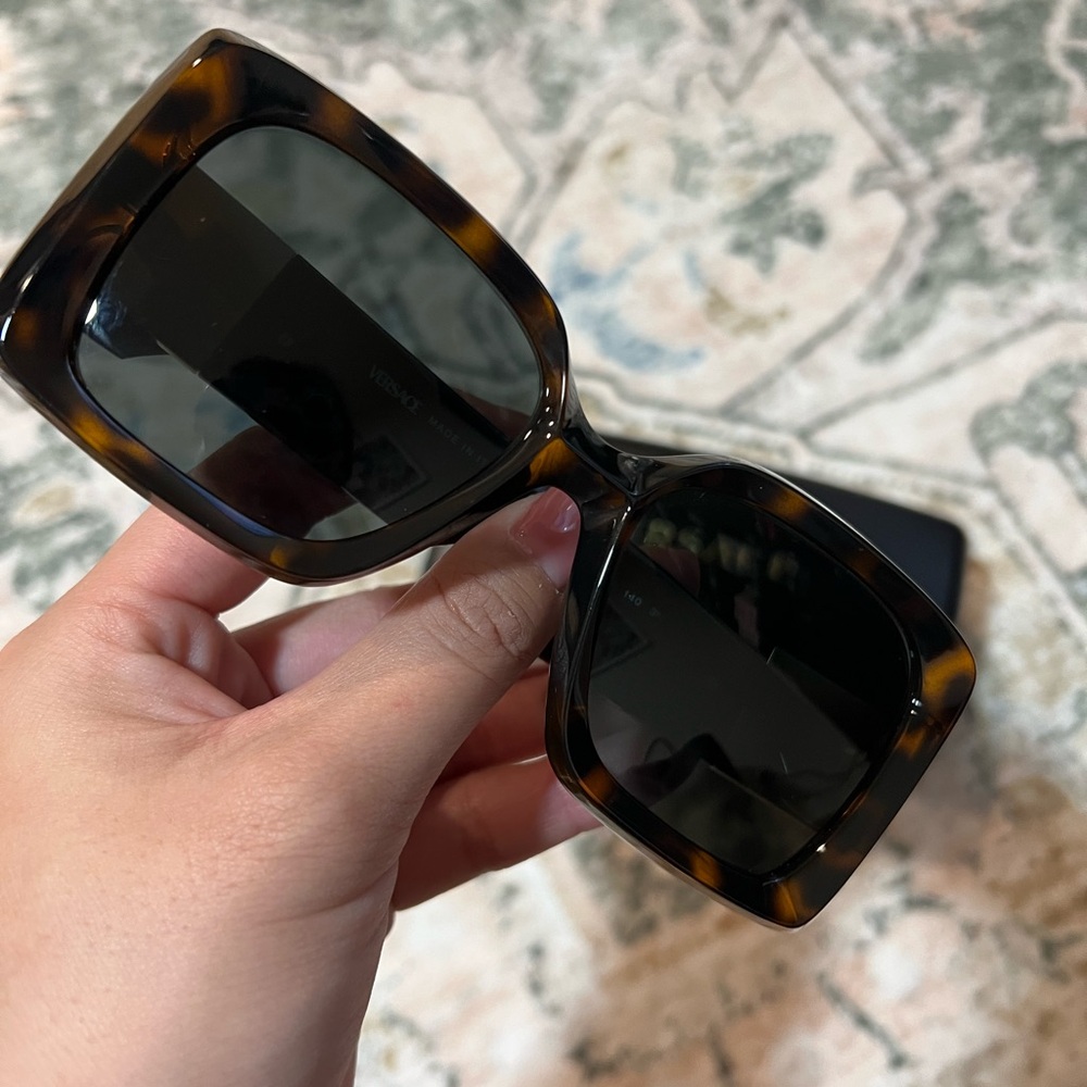 Versace Square Sunglasses in Tortoise